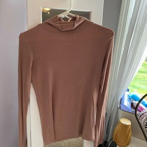 Ladies pink turtleneck